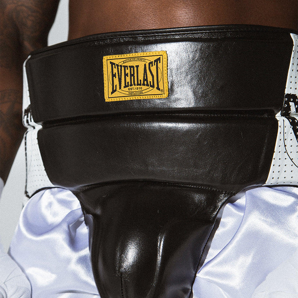 1910 Laced Groin Protector - black/white