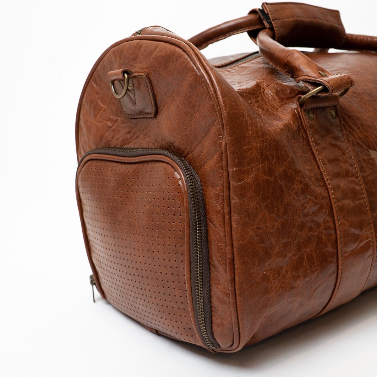 1910 Leather Gym Bag Brown - Everlast