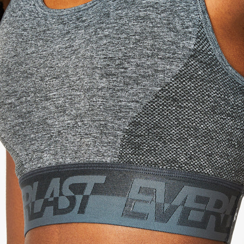 Charcoal Seamless Panelled Sports Bra - Everlast
