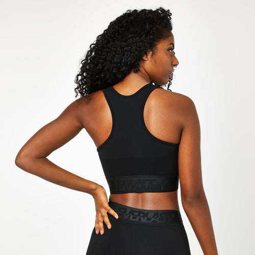 Black Seamless Panelled Sports Bra - Everlast
