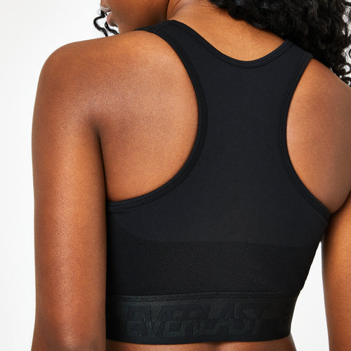 Black Seamless Panelled Sports Bra - Everlast