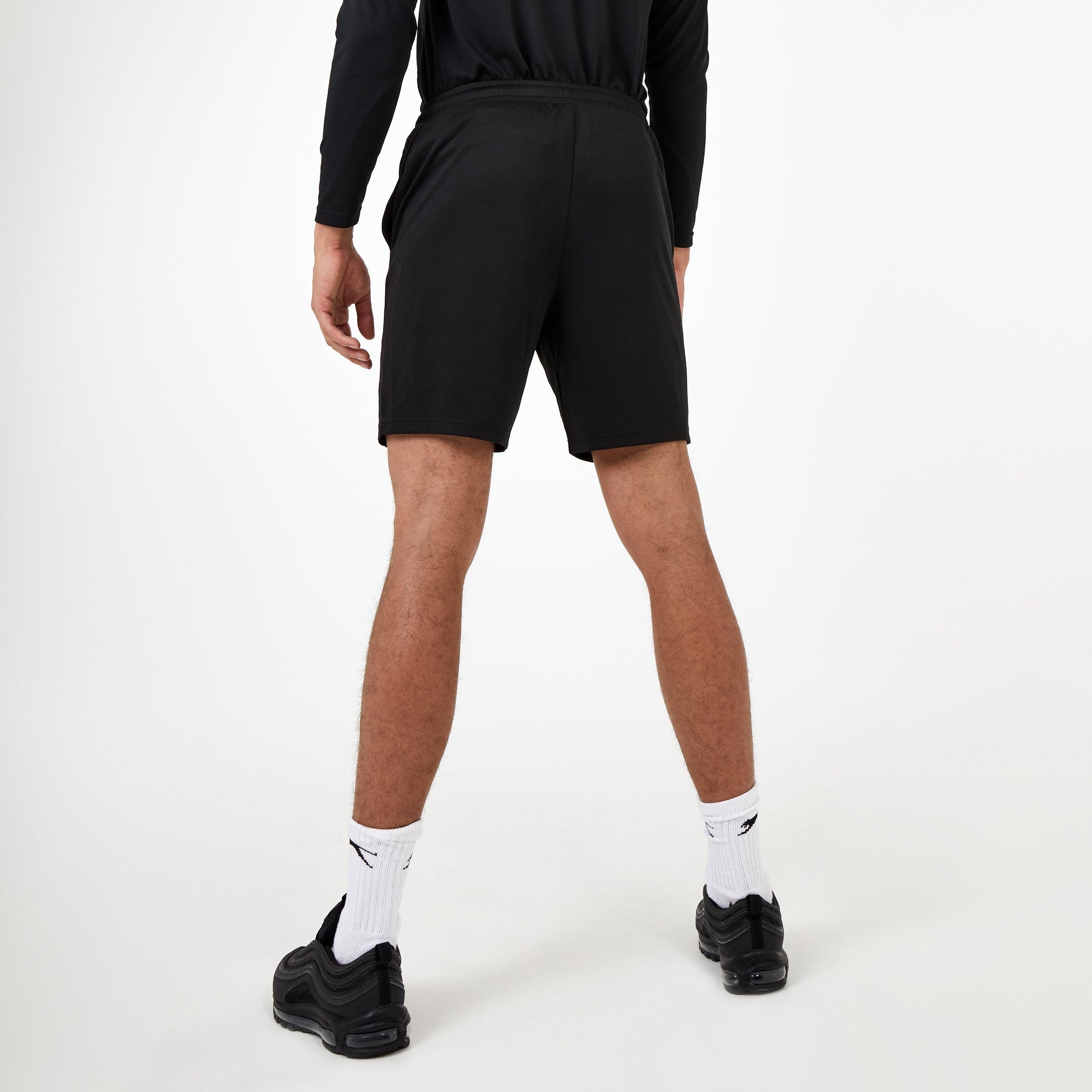 Black Men's Mesh Poly Shorts - Everlast