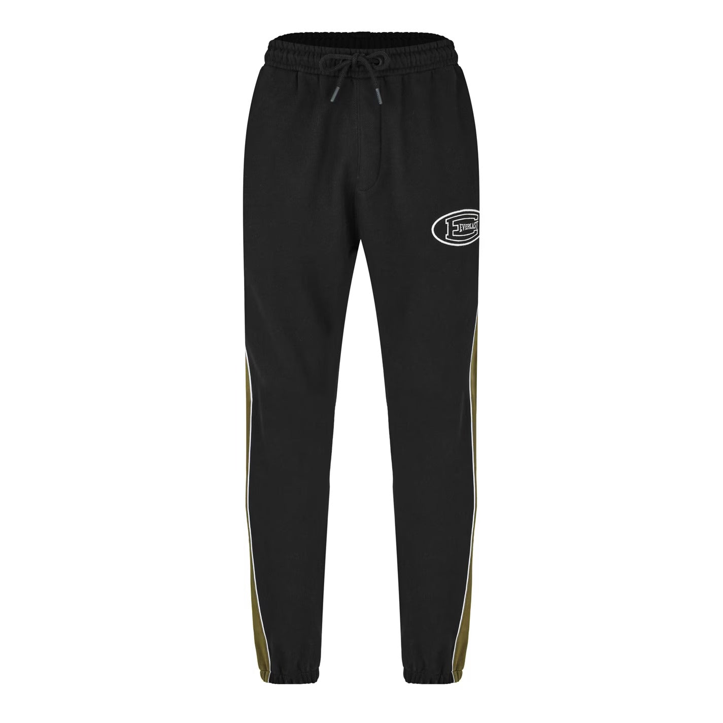 Black Mens Cut and Sew Joggers