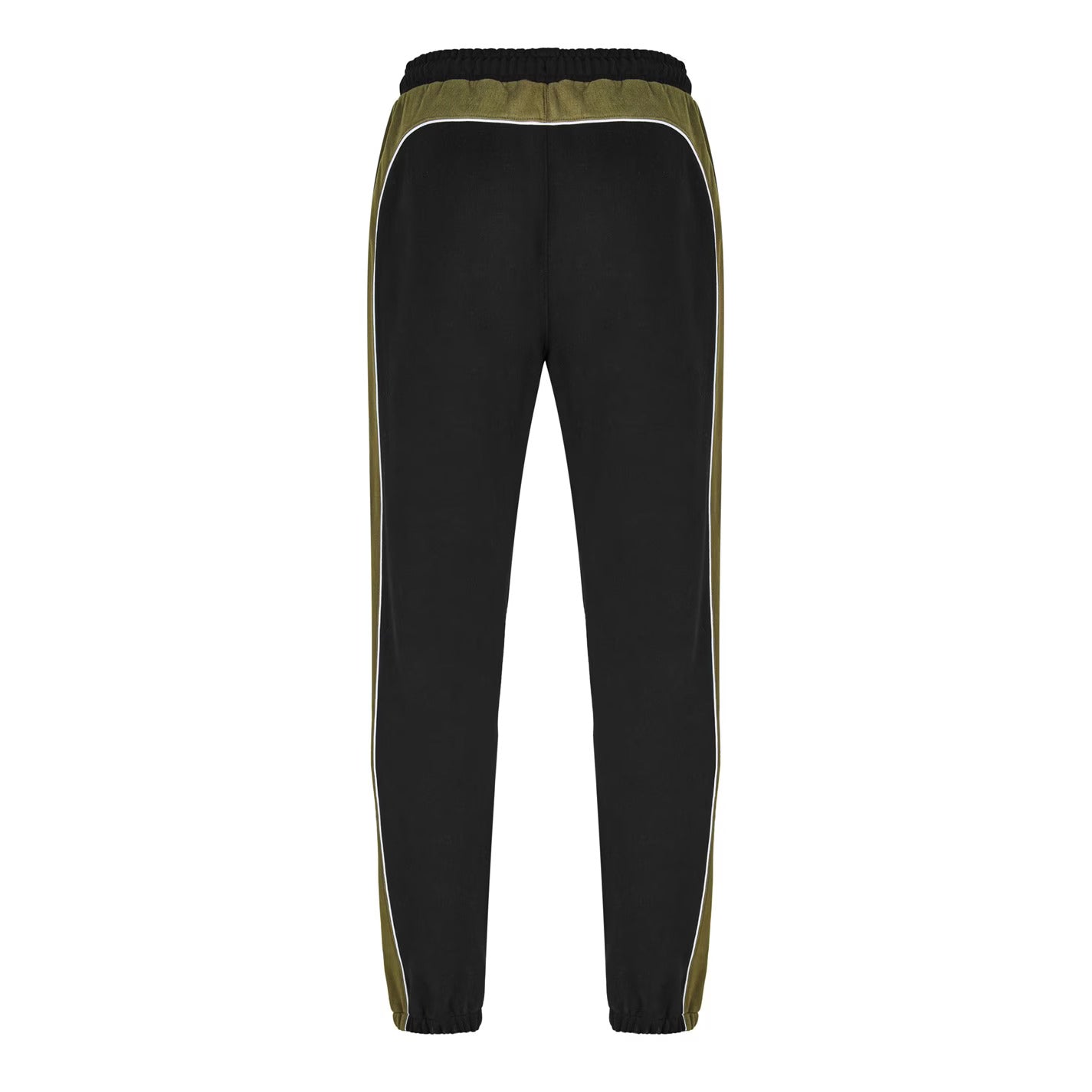 Black Mens Cut and Sew Joggers