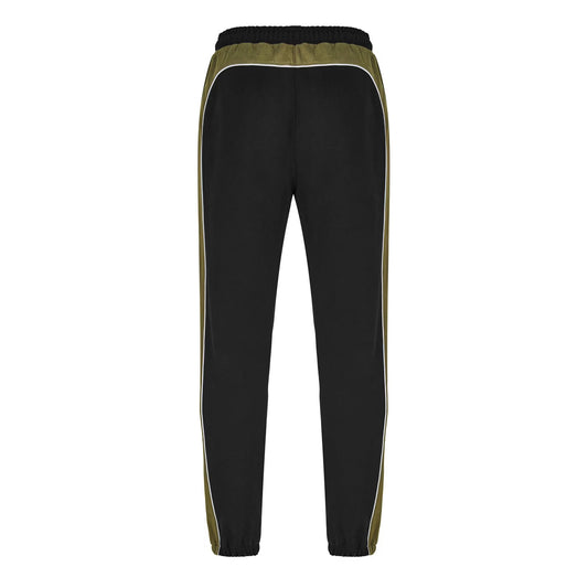 Black Mens Cut and Sew Joggers view 2