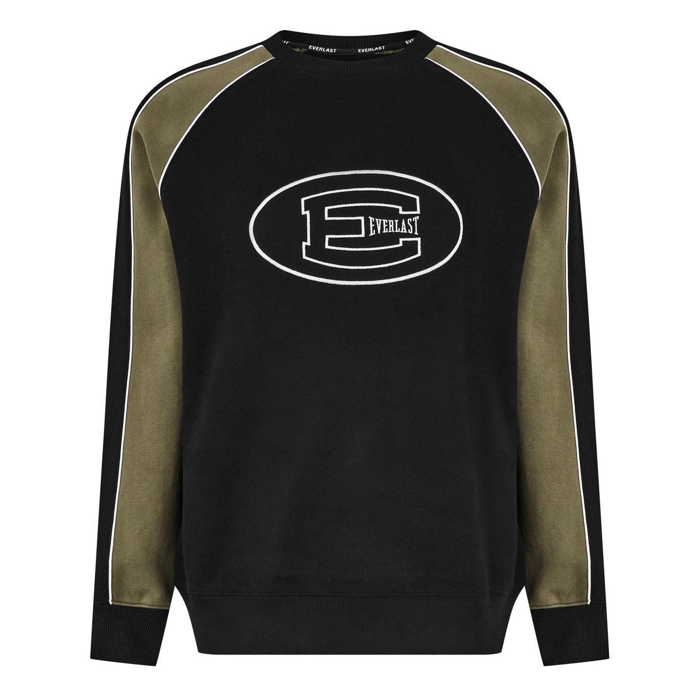 Black Mens Cut and Sew Sweathshirt