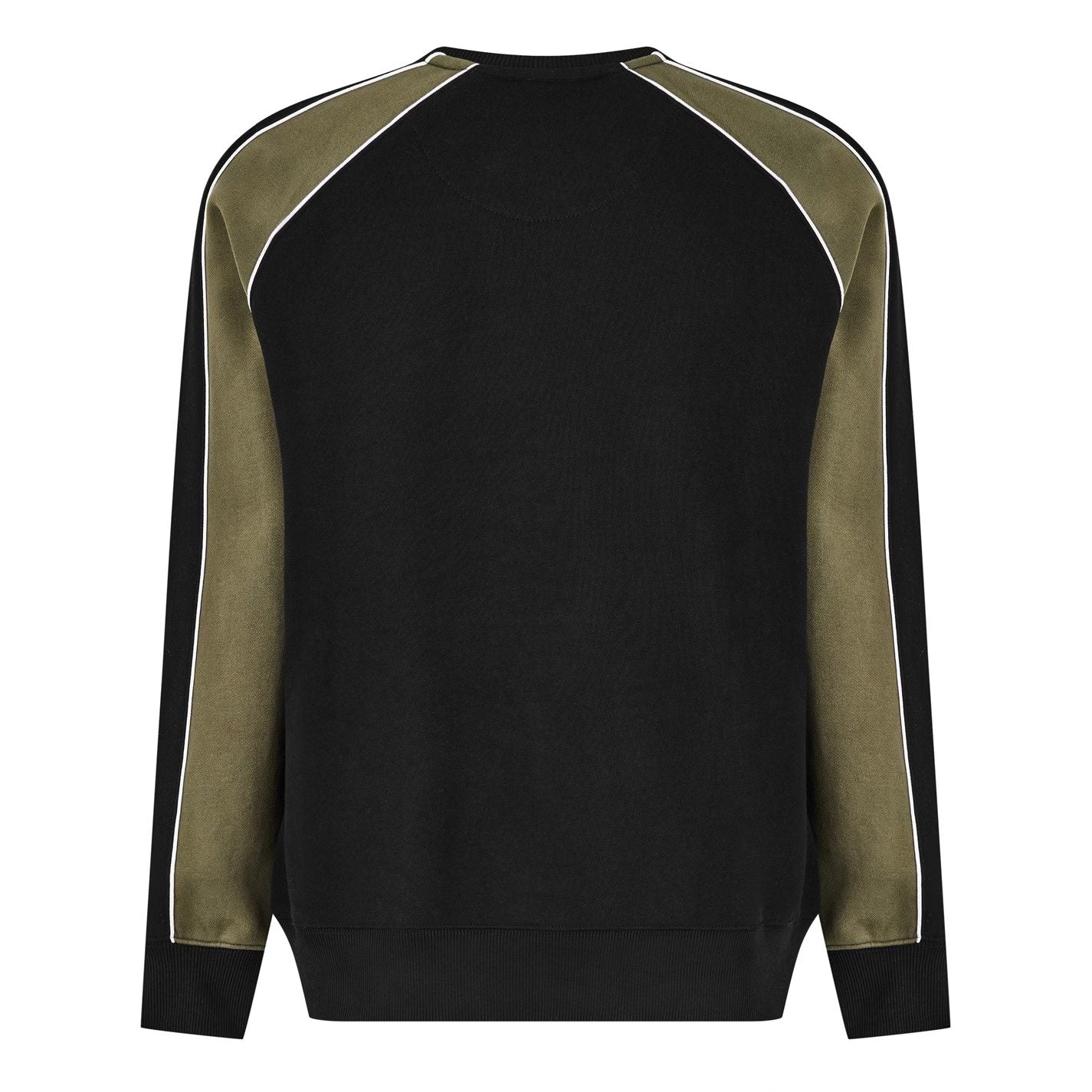 Black Mens Cut and Sew Sweathshirt