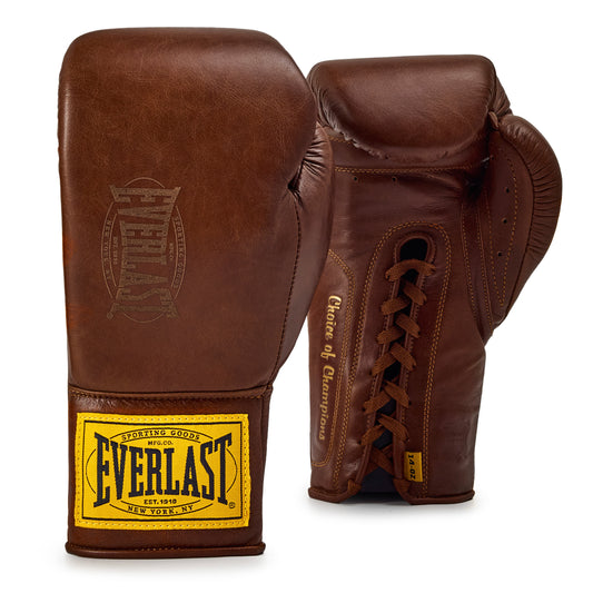 1910 Pro Laced Training Boxing Gloves Brown view 2