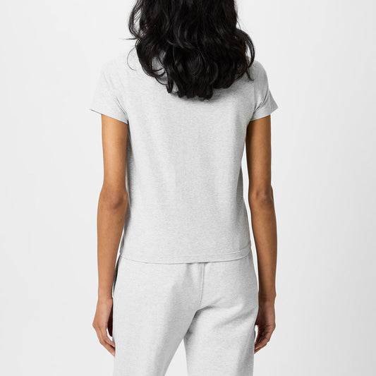 Womens Spliced Slim T Shirt Gray view 2