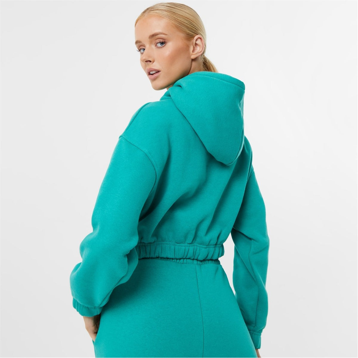 Women's Boxing Cropped Hoodie - Everlast Green