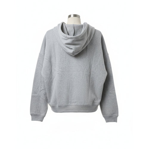 Mens Logo Lock Up Hoodie Gray