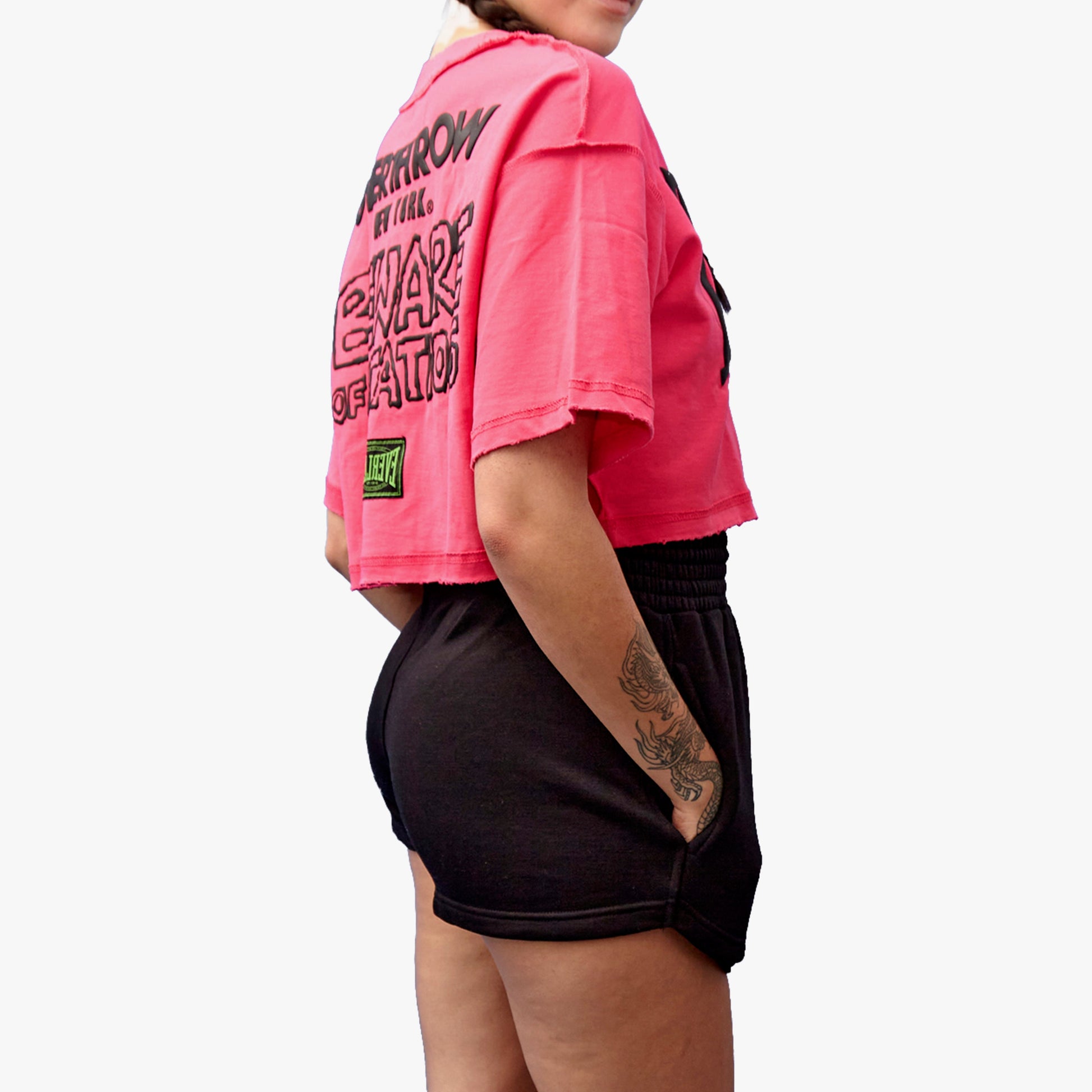 Black Punk Bones Shorts