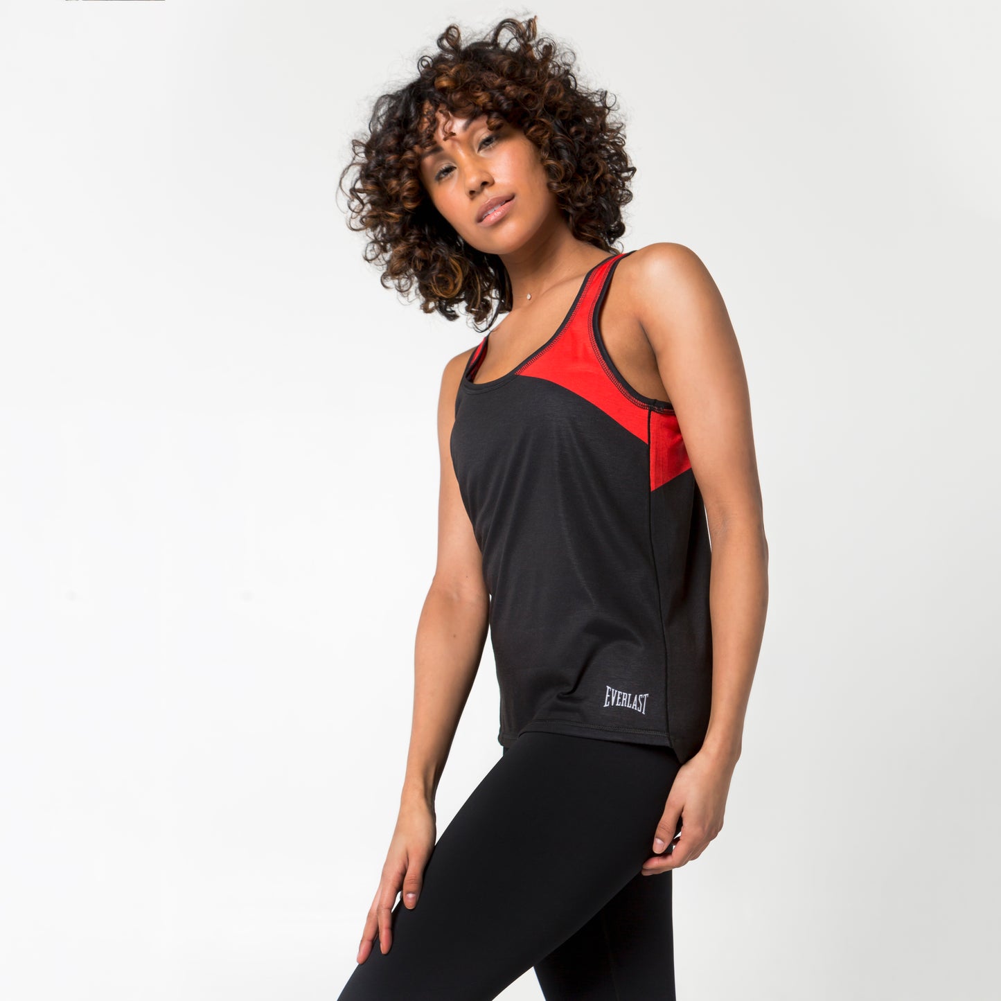 Women's Color-Block Trainer Tank Black/Red