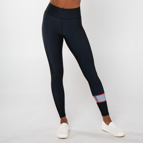 Legging-Swipe Black/White