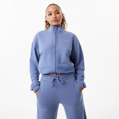 Women's Boxing Academy Zip Up Sweater - Everlast - Dusky Blue