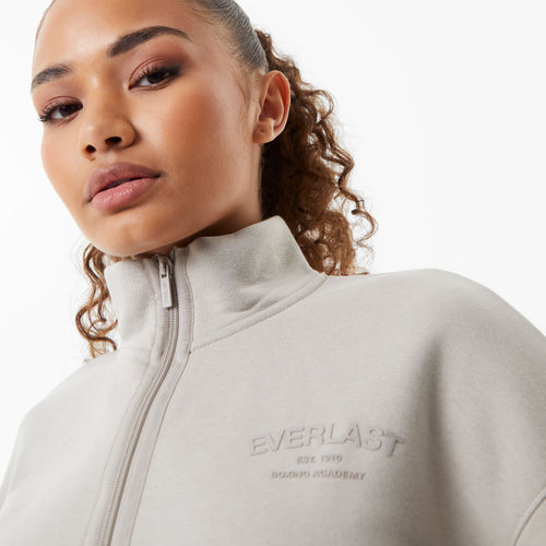 Women's Boxing Academy Zip Up Sweater - Everlast - Opal Grey