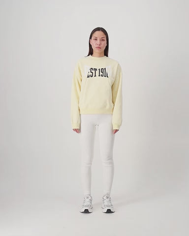 Womens Yellow EST 1910 Sweatshirt
