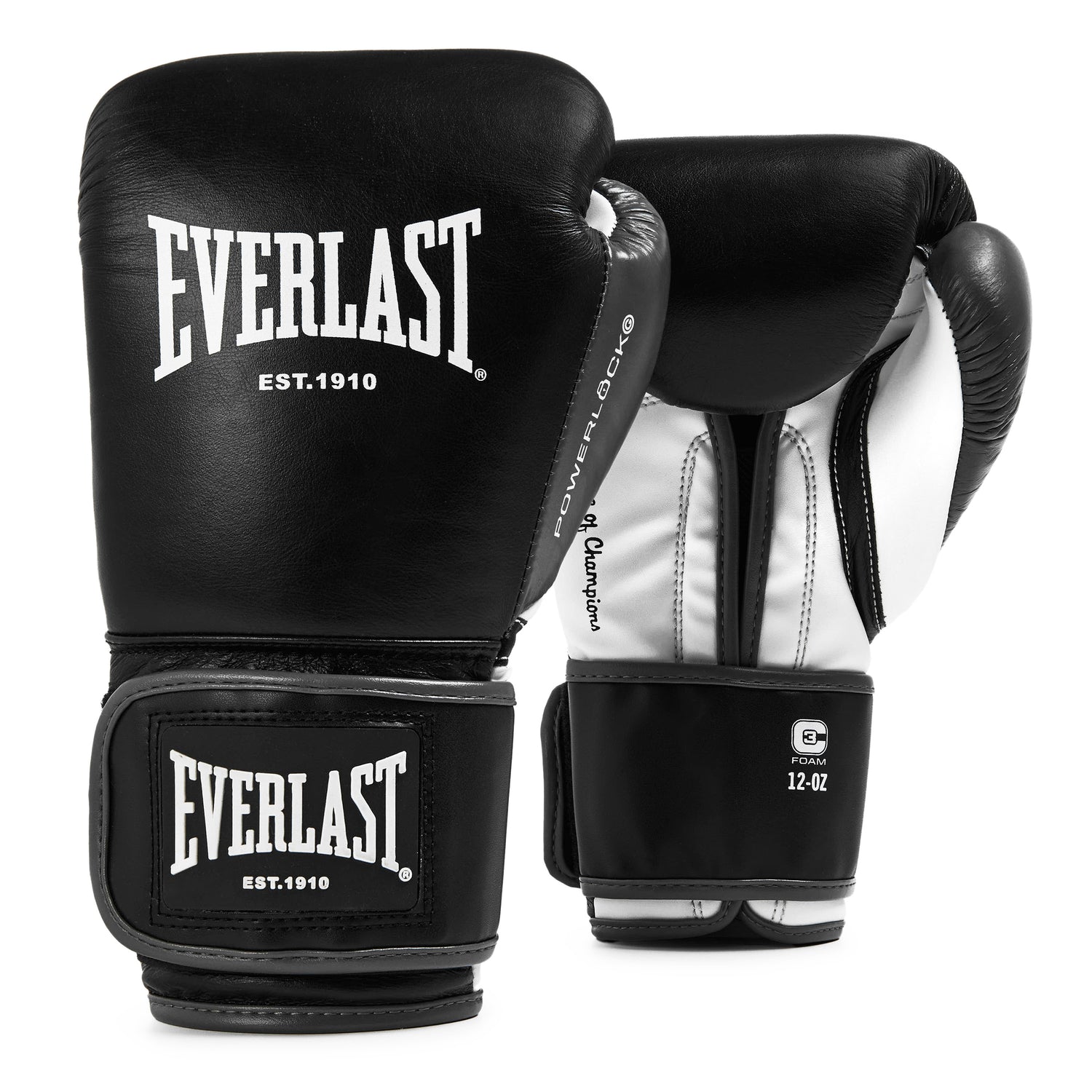 Powerlock OG Advanced Boxing Glove Hook & Loop Black