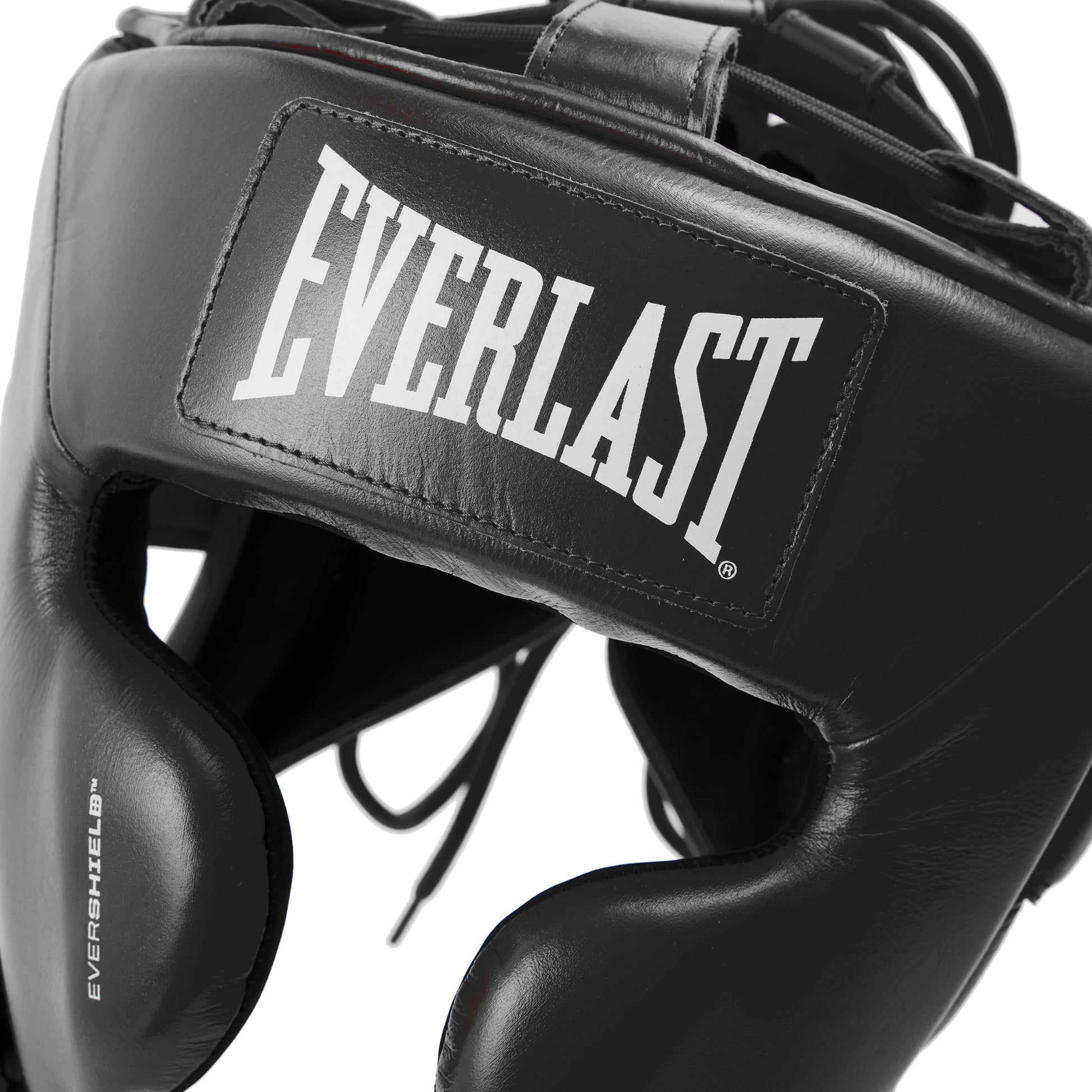 Elite Pro Leather Headgear with Cheek Black