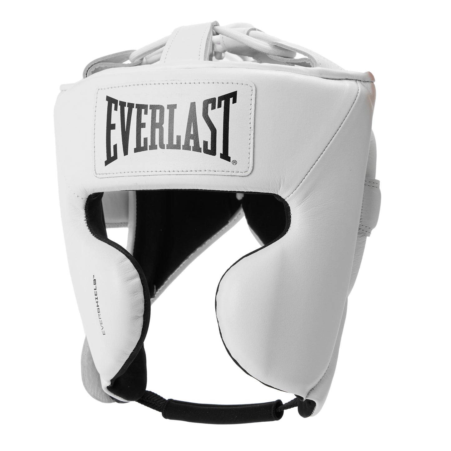 Elite Pro Leather Headgear with Cheek White