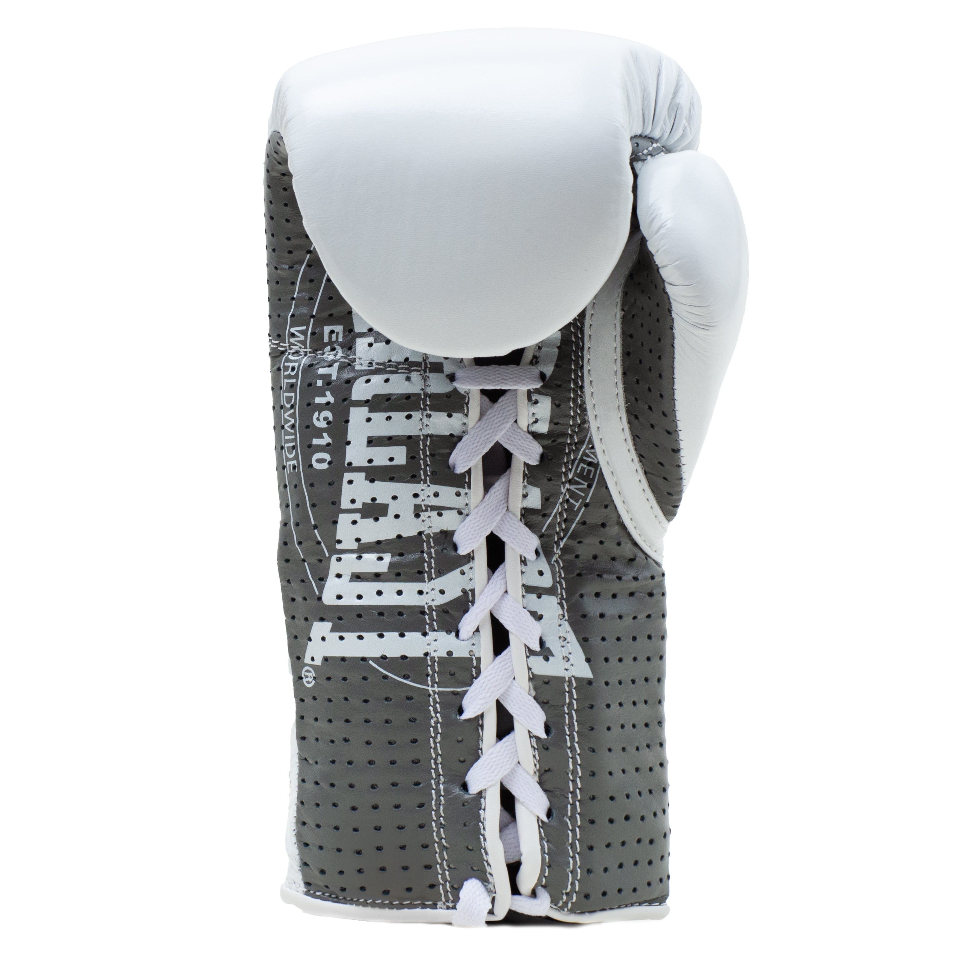 【新品】Everlast 1910クラシックファイトグローブ　ホワイト/グレー 1910 Classic Fight Glove – Everlast
