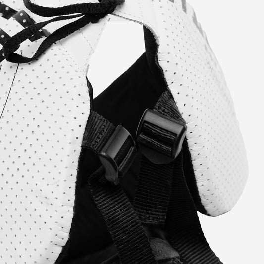 1910 Laced Groin Protector - black/white view 2