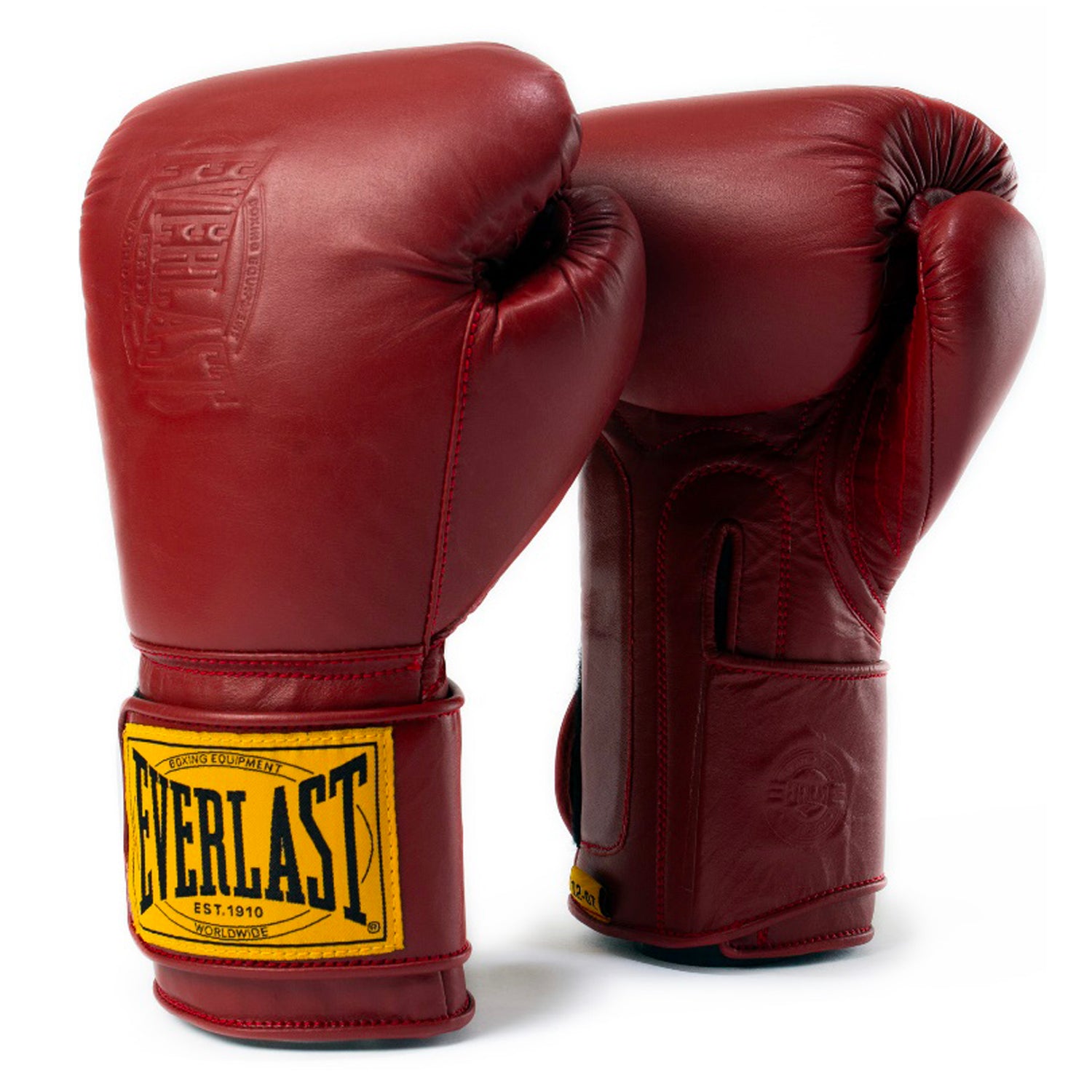 Red 1910 Pro Hook and Loop Boxing Gloves