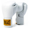 White 1910 Pro Hook and Loop Boxing Gloves