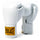 White 1910 Pro Hook and Loop Boxing Gloves