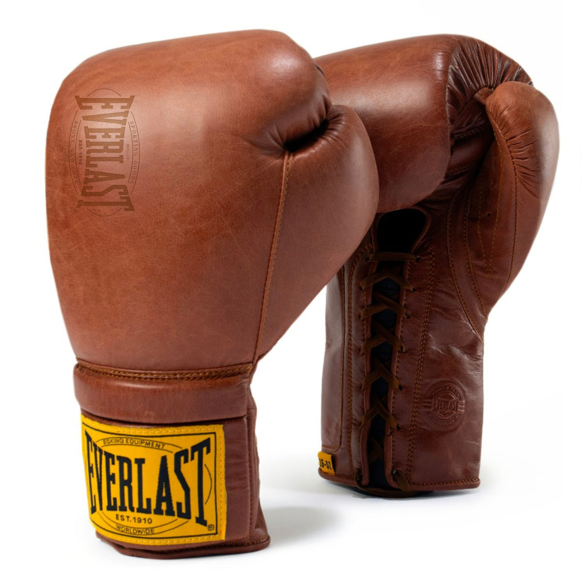 1910 Pro Laced Boxing Gloves Brown