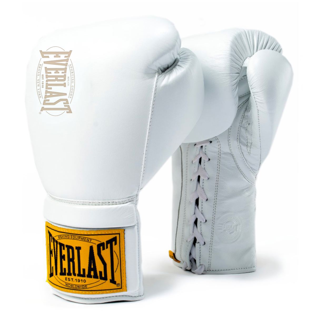 1910 Pro Laced Boxing Gloves White
