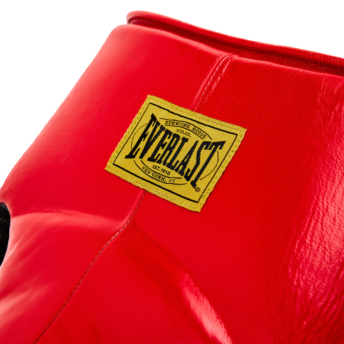 1910 Pro Leather Groin Protector Lace Up Red
