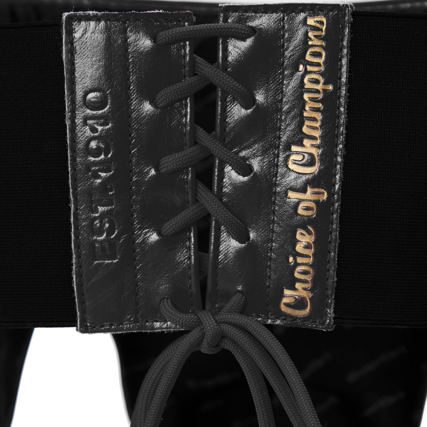 1910 Bronx Groin Protector Lace Up Black
