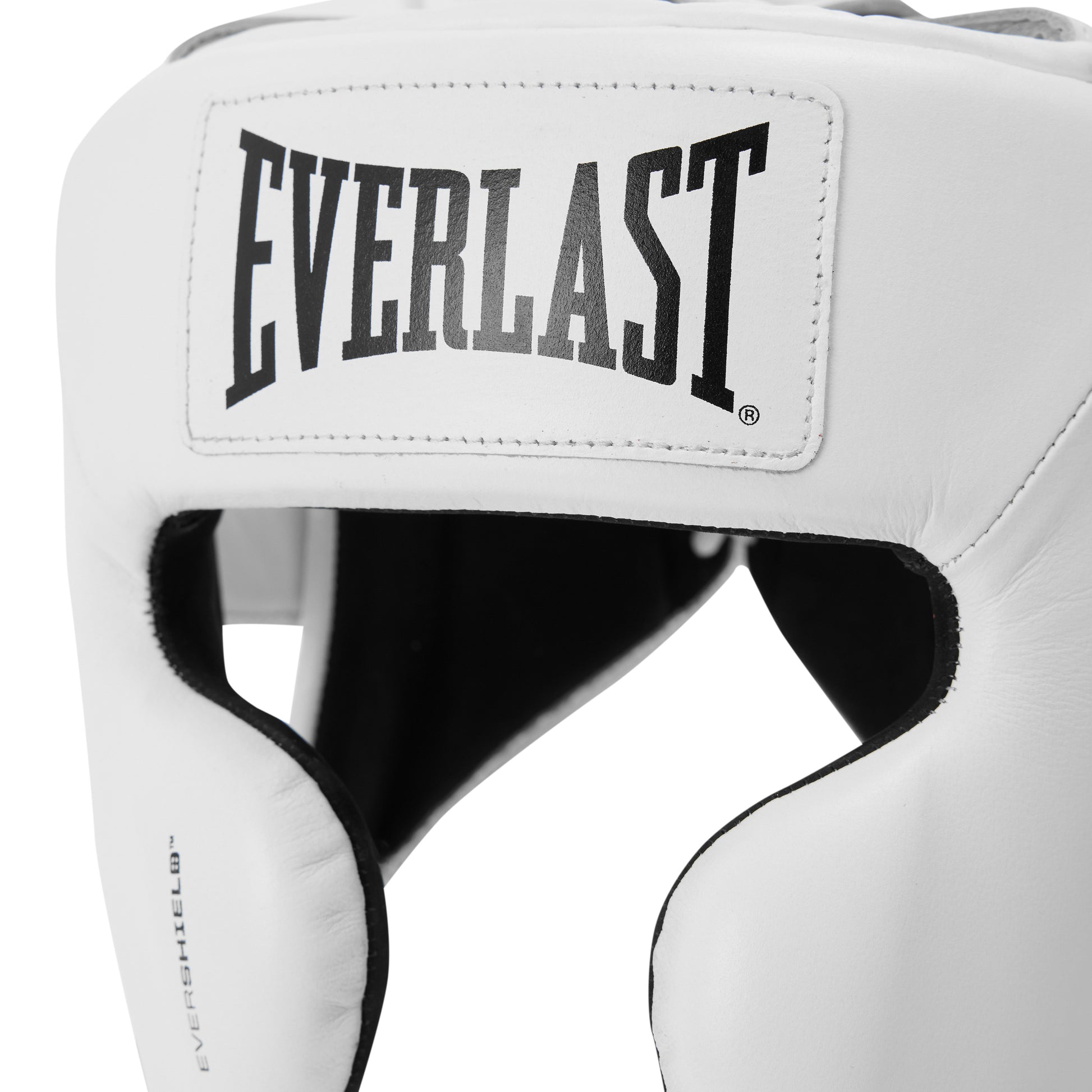 Elite Pro Leather Headgear with Cheek White