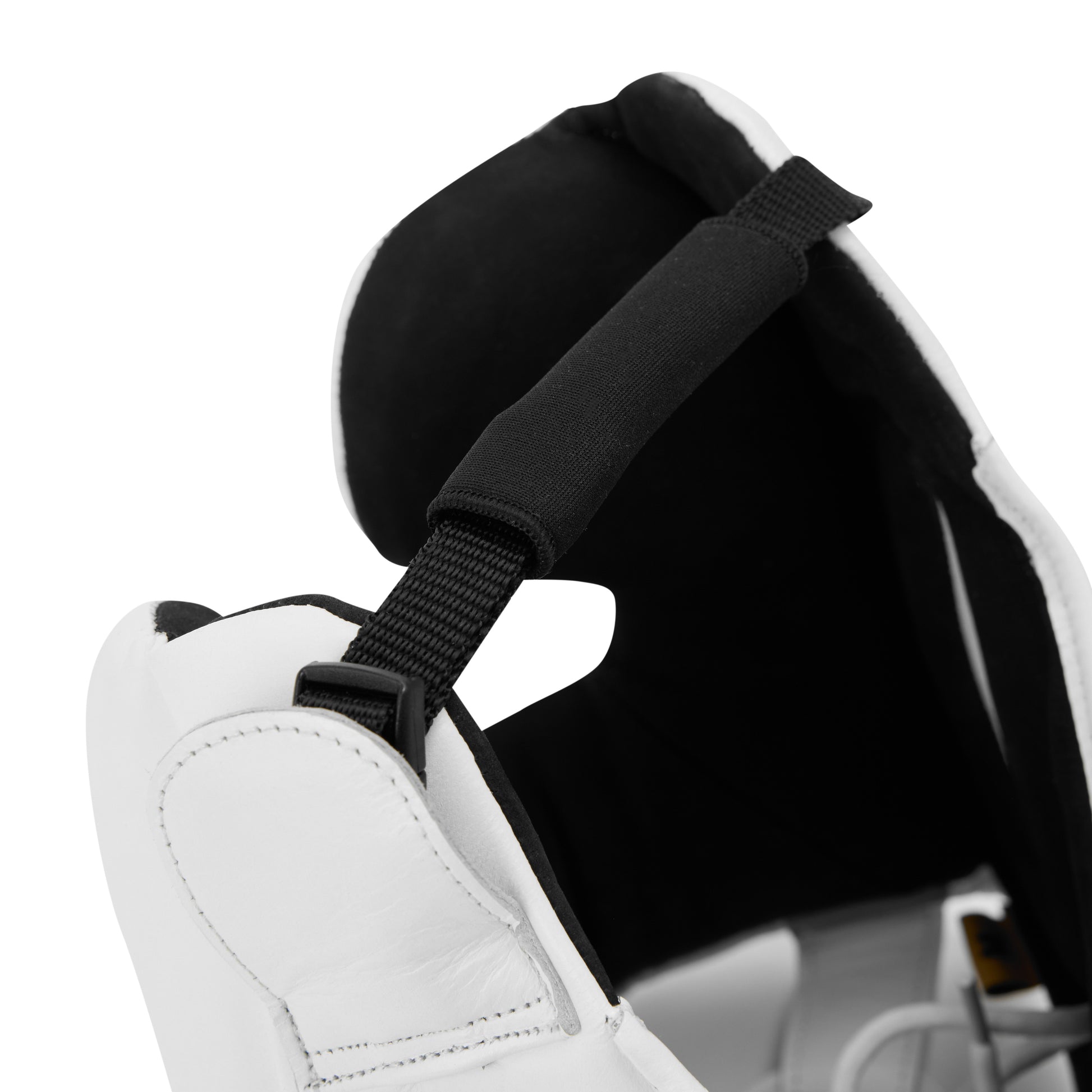 Elite Pro Leather Headgear with Cheek White