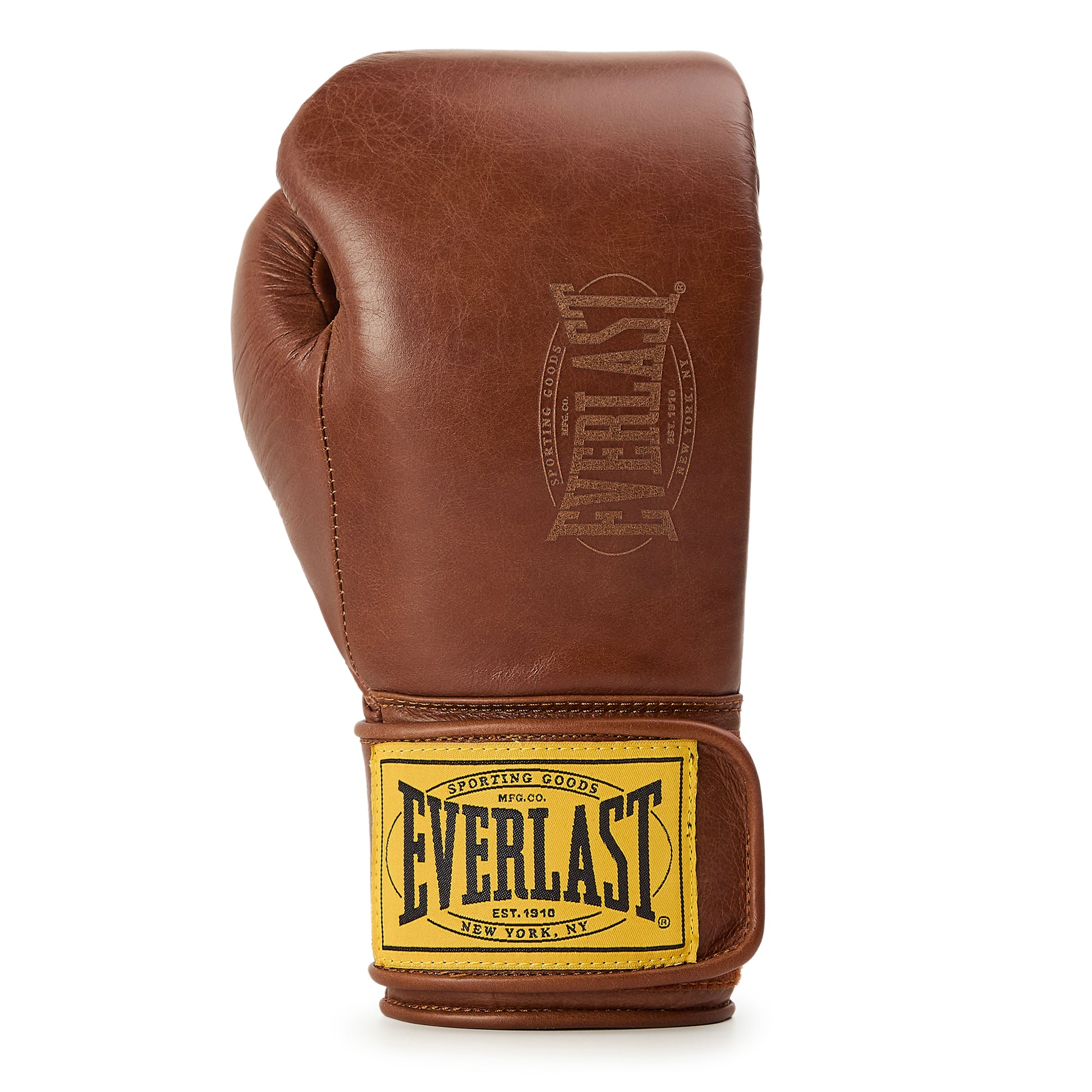 1910 Pro Hook and Loop Training Boxing Gloves Brown