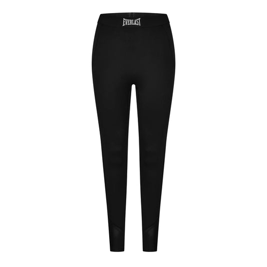 Black leggings with 'Everlast' branding view 1