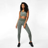 Seamless Camo Cross Back Sports Bra