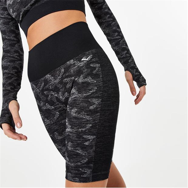 Women's Seamless Camo Cycling Shorts
