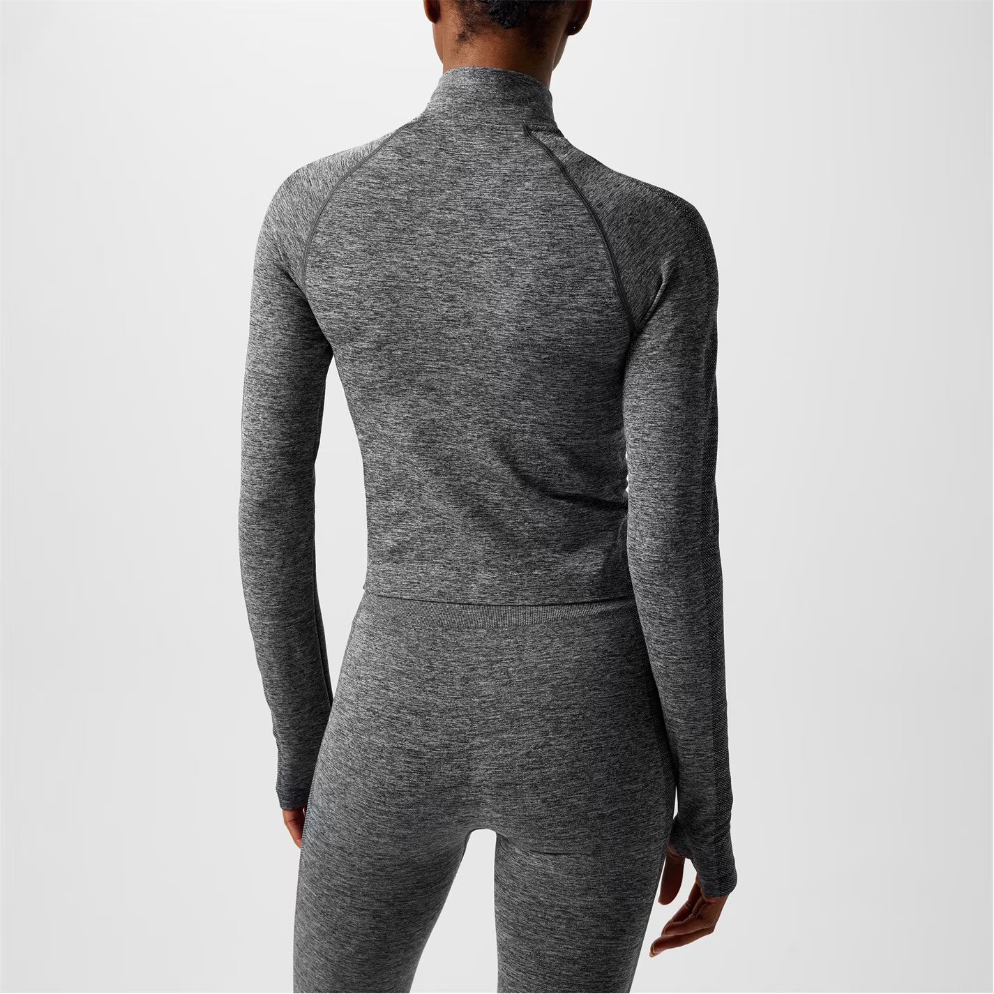 Womens Seamless Zip Through Funnel