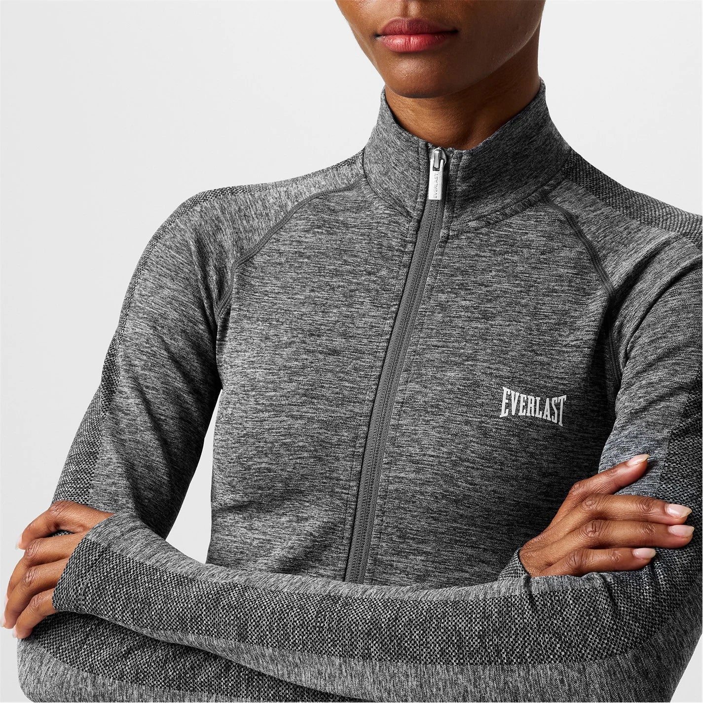 Womens Seamless Zip Through Funnel