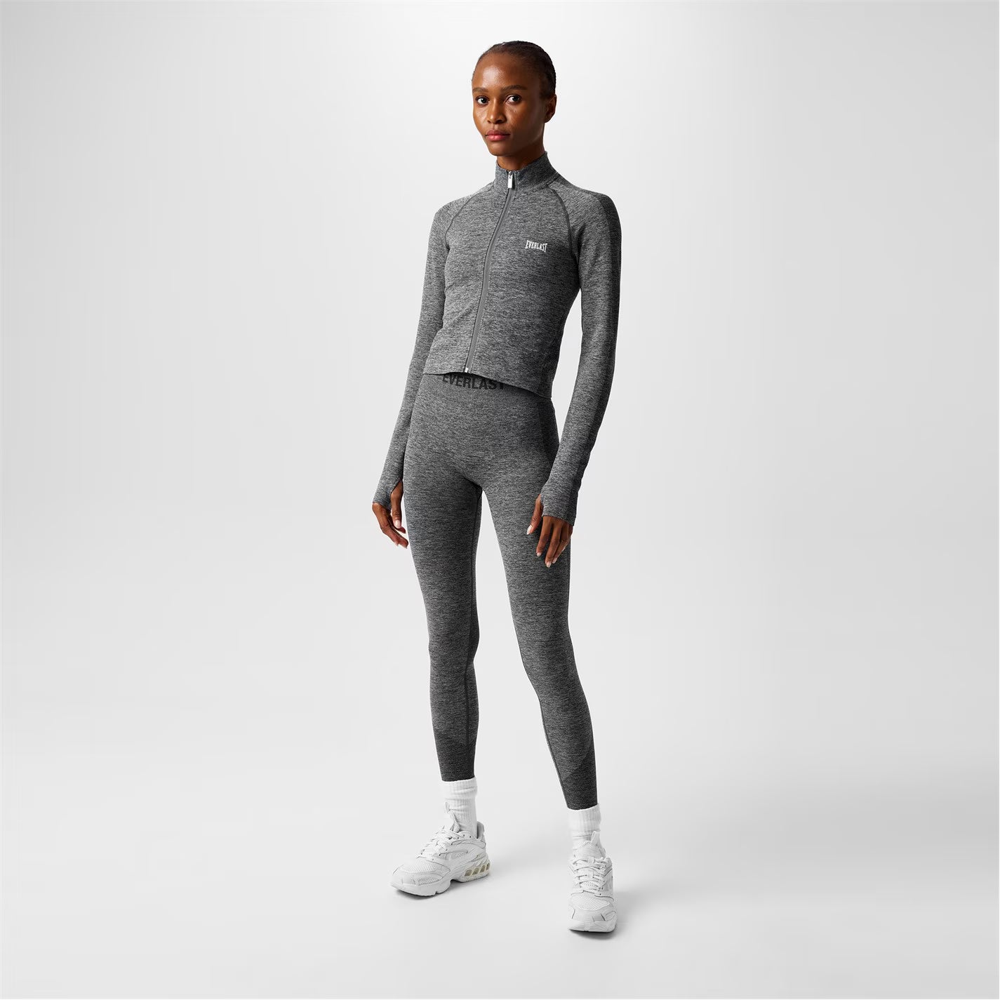 Womens Seamless Zip Through Funnel