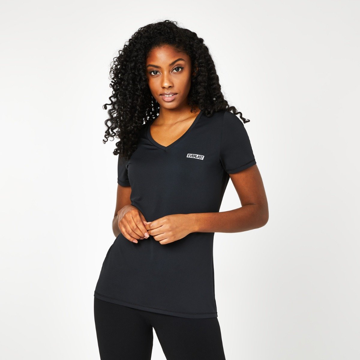 Women's V Neck Mesh Tee