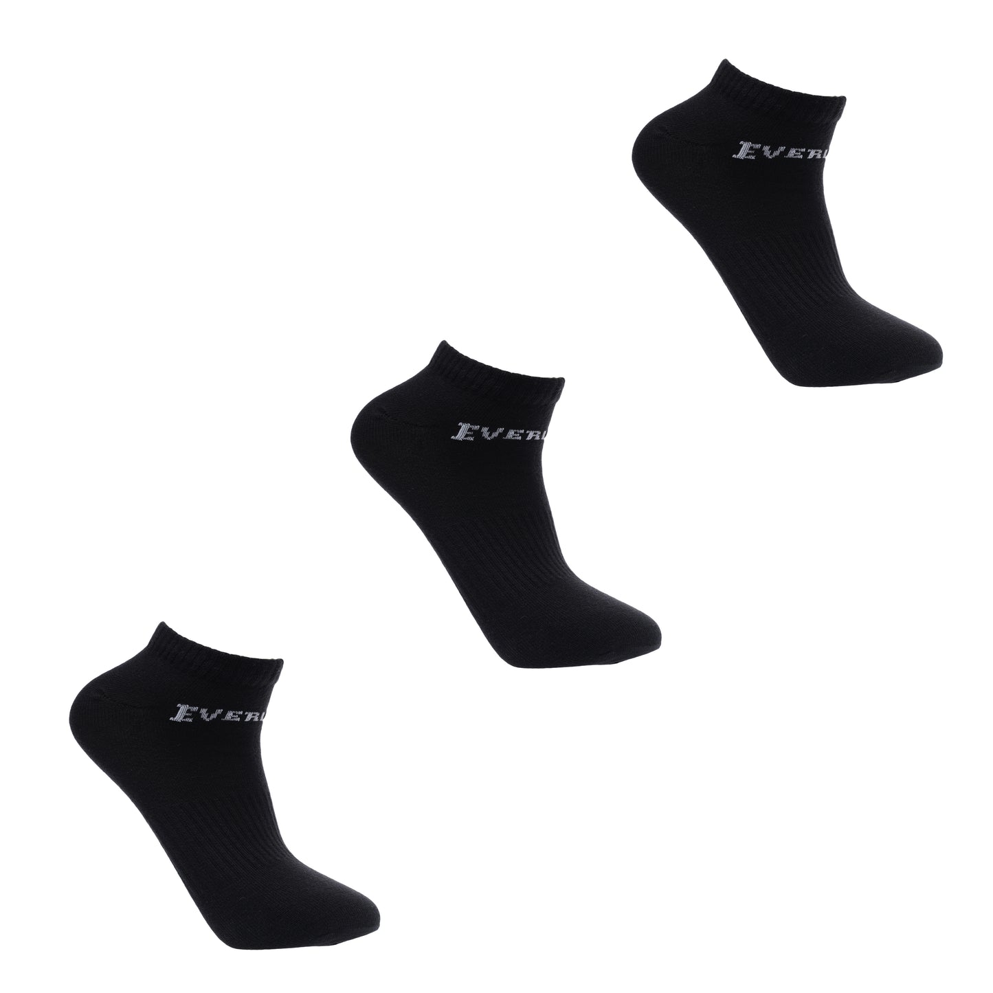 Women's Sneaker Socks 3 Pack - Black
