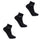 Men's Sneaker Socks 3 Pack - Black