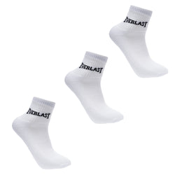Men's Quarter Socks 3 Pack - White