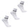 Men's Quarter Socks 3 Pack - White