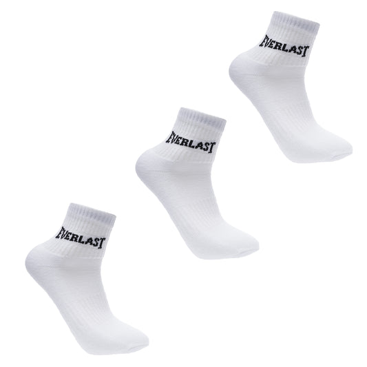 Men's Quarter Socks 3 Pack - White view 1