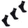 Men's Quarter Socks 3 Pack - Black