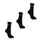 Men's Crew Socks 3 Pack - Black